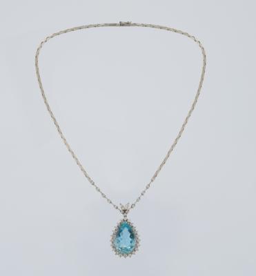 Aquamarin Collier ca. 18,70 ct - Exkluzivní šperky