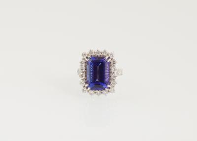 Brillant Tansanit Ring - Exclusive Gemstones