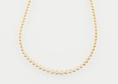 Brillantcollier zus. ca. 5,50 ct - Diamonds only