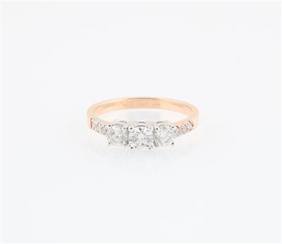 Brillantring zus. ca. 0,90 ct - Goldrichtige Weihnachtsgeschenke