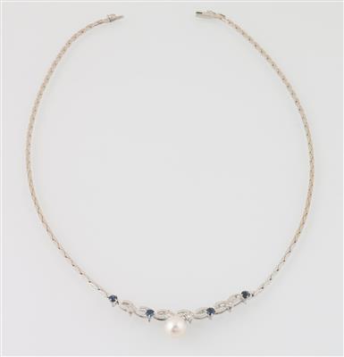 Diamant Saphircollier - Klenoty