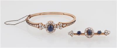 Diamant Saphirgarnitur - Jewellery