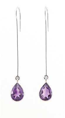 Amethyst Ohrgehänge zus. ca. 4,50 ct - Gioielli