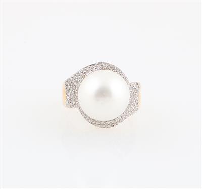 Diamant Südseekulturperlen Ring - Jewellery