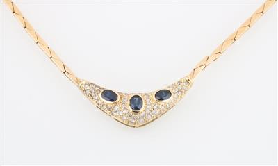 Brillant Saphircollier - Jewellery