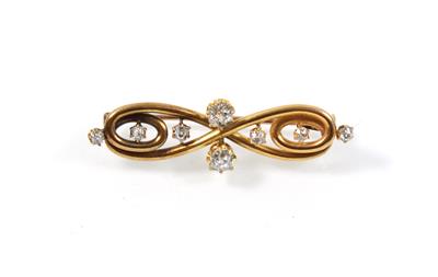 Diamantbrosche zus. ca. 0,65 ct - Jewellery
