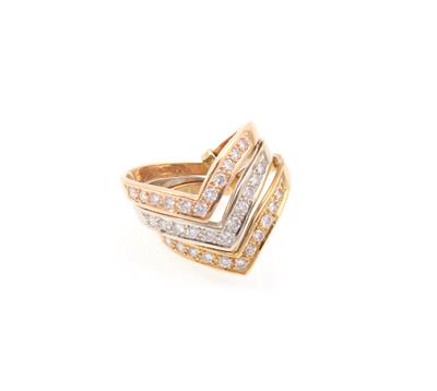 Brillantdamenring zus. ca. 0,60 ct - Jewellery