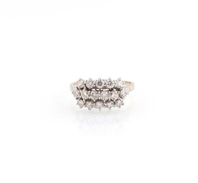 Brillantdamenring zus. ca. 1,55 ct - Klenoty