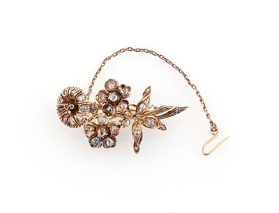 Diamant Blumenbrosche - Jewellery