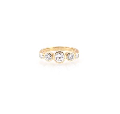 Brillant Ring zus. ca. 1,20 ct