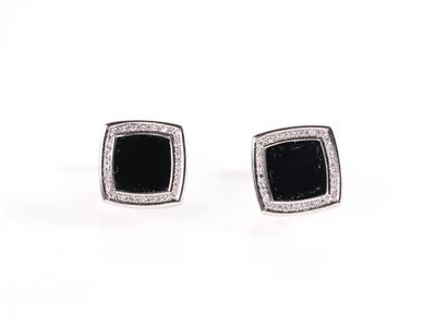 Onyx Diamant Manschettenknöpfe - Schmuck