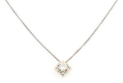 Brillantsolitärcollier ca. 0,35 ct - Schmuck