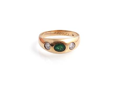 Smaragd Brillant Allianzring - Jewellery