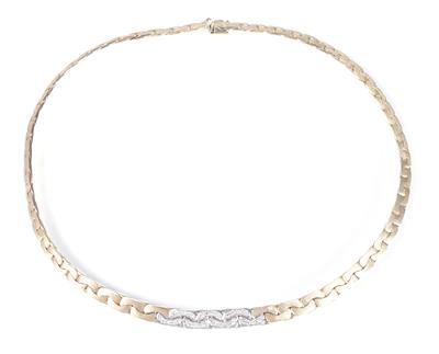 Diamantcollier zus. ca. 0,55 ct - Klenoty