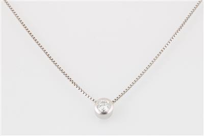 Brillantsolitär Collier ca. 0,35 ct - Schmuck