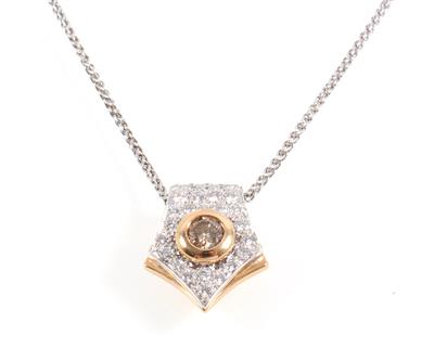 Brillantanhänger zus. ca. 0,70 ct - Schmuck Onlineauktion