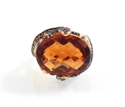 Citrinring ca. 18 ct - Gioielli