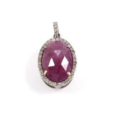 Korundanhänger 6,59 ct - Schmuck Onlineauktion