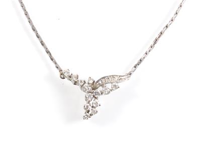 Brillantcollier zus. 0,46 ct - Klenoty