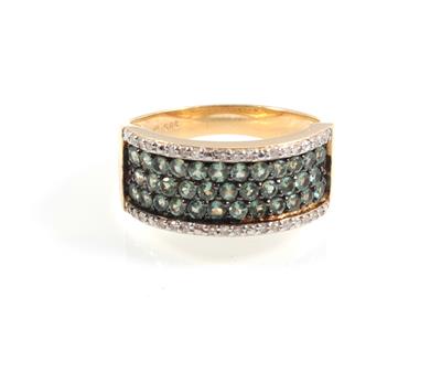 Saphir Diamantring - Schmuck Onlineauktion