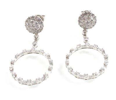 Diamantohrgehänge zus.3,27 ct - Jewellery