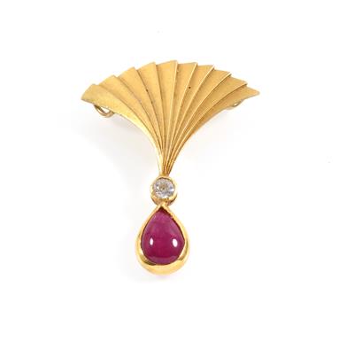 Diamant Rubinanhänger - Jewellery