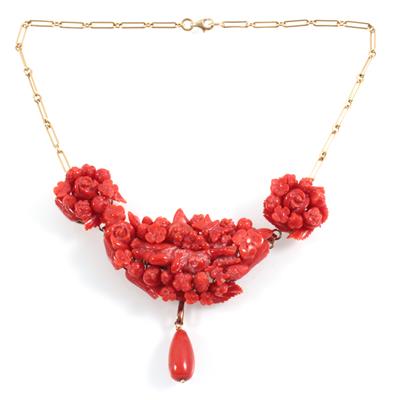 Korallencollier - Schmuck Onlineauktion