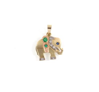 Anhänger Elefant - Schmuck Onlineauktion