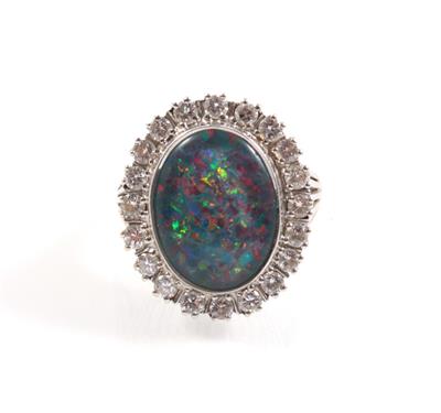 Opal Brillantring - Klenoty