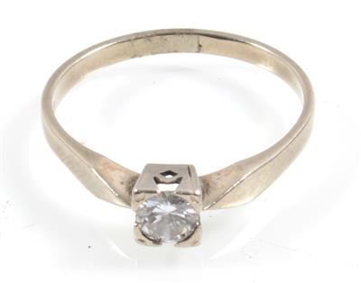 Brillantsolitärring ca. 0,30 ct - Schmuck Onlineauktion