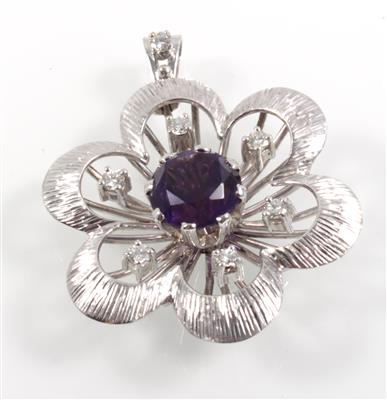 Brillant Amethystanhänger - Schmuck Onlineauktion