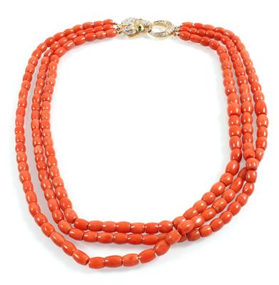 Korallencollier - Schmuck Onlineauktion