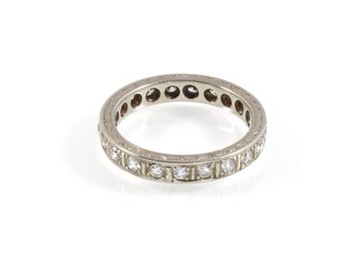 Brillant Memoryring zus. ca. 0,85 ct - Jewellery