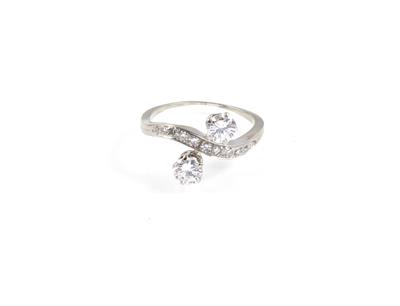 Diamantdamenring zus. ca. 1,20 ct - Schmuck Onlineauktion