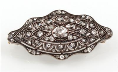 Diamantbrosche zus. ca. 0,70 ct - Jewellery