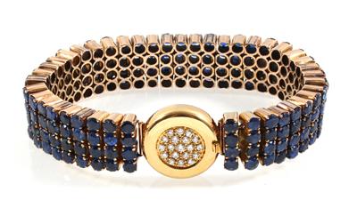 Saphir Brillantarmband - Klenoty