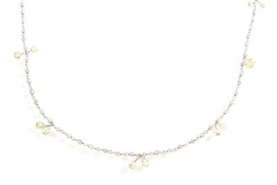 Diamanthalskette zus. 18,50 ct - Schmuck Onlineauktion