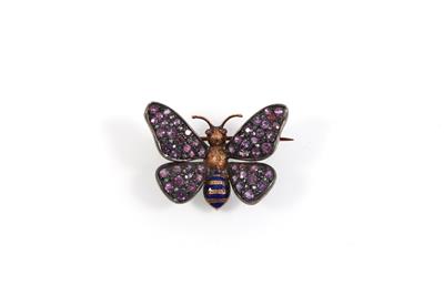 Rubinbrosche Schmetterling - Jewellery