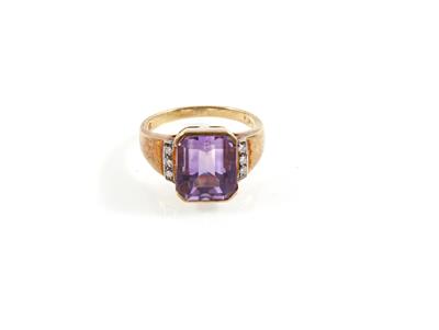 Amethyst Brillantring - Jewellery