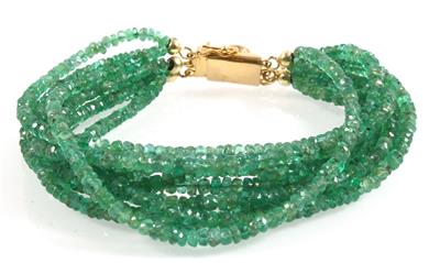 Smaragdarmband zus. ca.129 ct - Jewellery