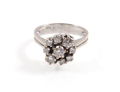 Brillantring zus. ca. 0,80 ct - Klenoty