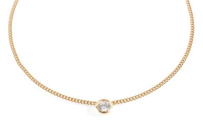 Brillantsolitärcollier ca. 0,75 ct - Schmuck Onlineauktion