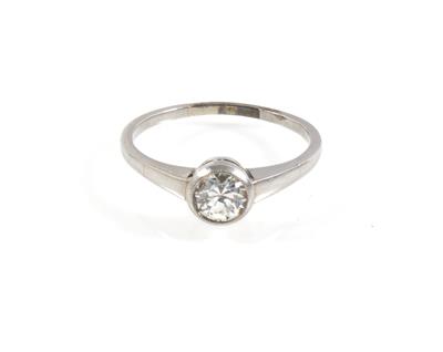 Brillantsolitärring ca. 0,50 ct - Schmuck Onlineauktion