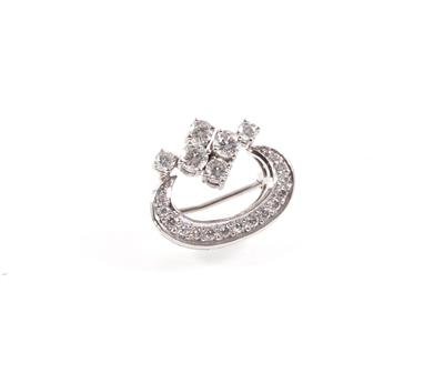 Brillantbrosche zus. ca.0,90 ct - Schmuck Onlineauktion