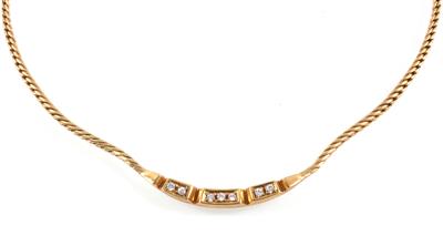 Brillantcollier zus. ca. 0,10 ct - Schmuck Onlineauktion