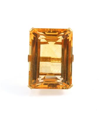 Citrinring ca. 95 ct - Klenoty