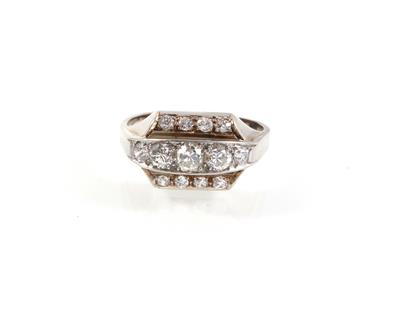 Diamantdamenring zus. ca. 1,30 ct - Jewellery