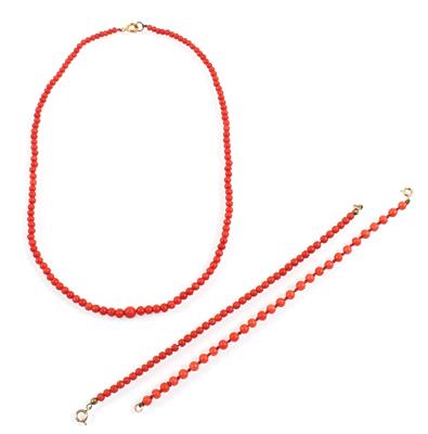 Korallengarnitur - Schmuck Onlineauktion