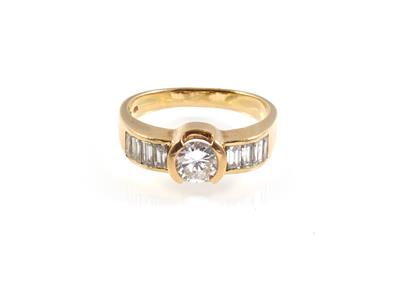 Diamantring zus. ca. 1 ct - Schmuck Onlineauktion