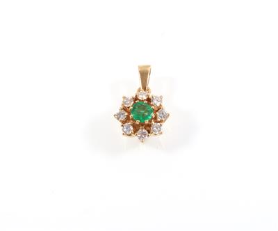 Brillant Smaragdanhänger - Jewellery
